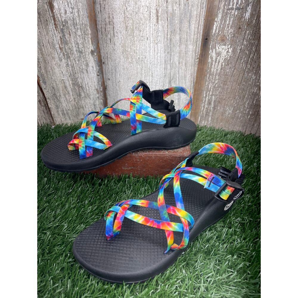Chaco ZX/2 Cloud Sandals Rainbow Tie-Dye Women's 8